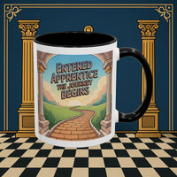 Copy of Premium Ready to Go Freemason Design | Entered Apprentice The Journey Begins - Masonic Mugs