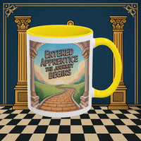 Copy of Premium Ready to Go Freemason Design | Entered Apprentice The Journey Begins - Masonic Mugs