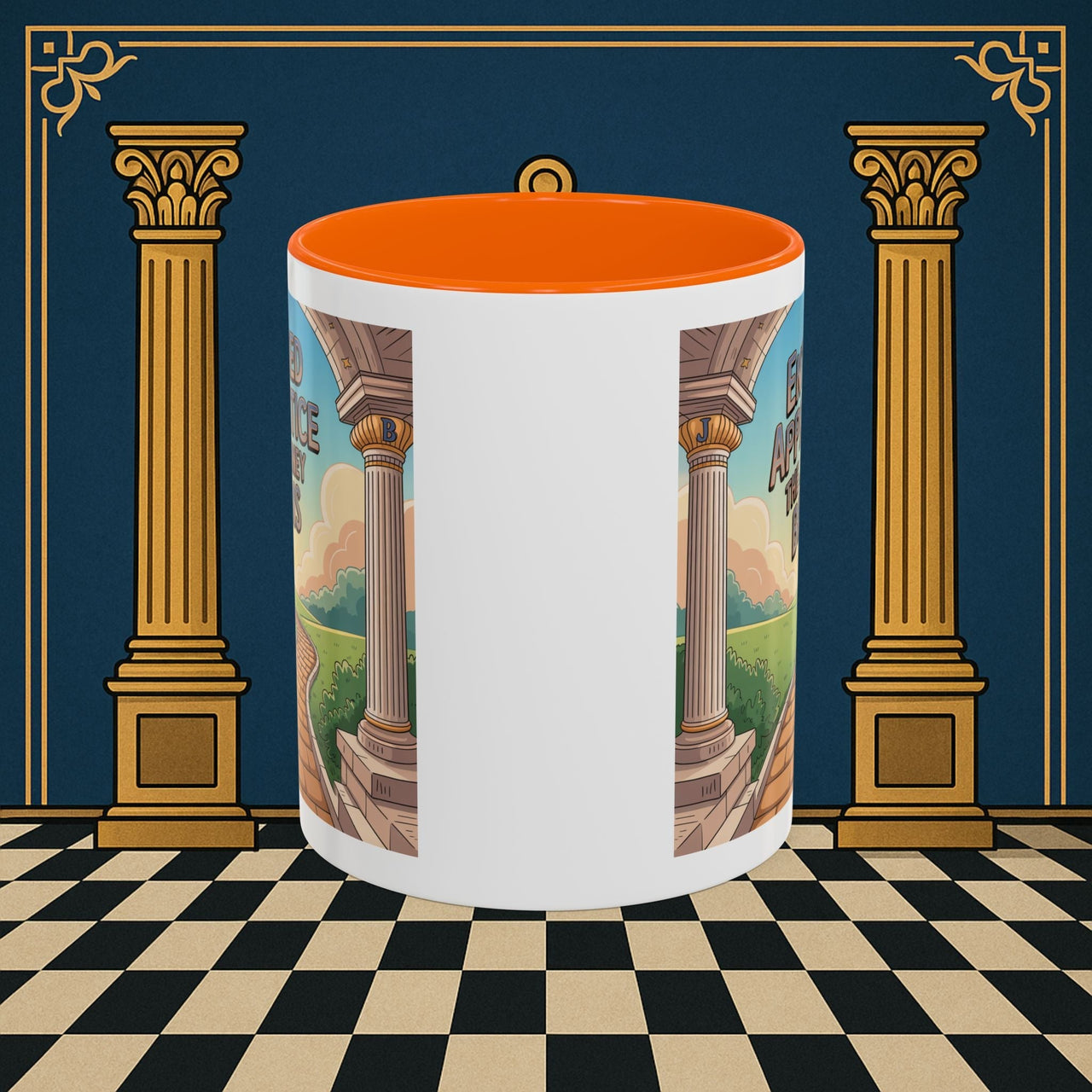 Copy of Premium Ready to Go Freemason Design | Entered Apprentice The Journey Begins - Masonic Mugs