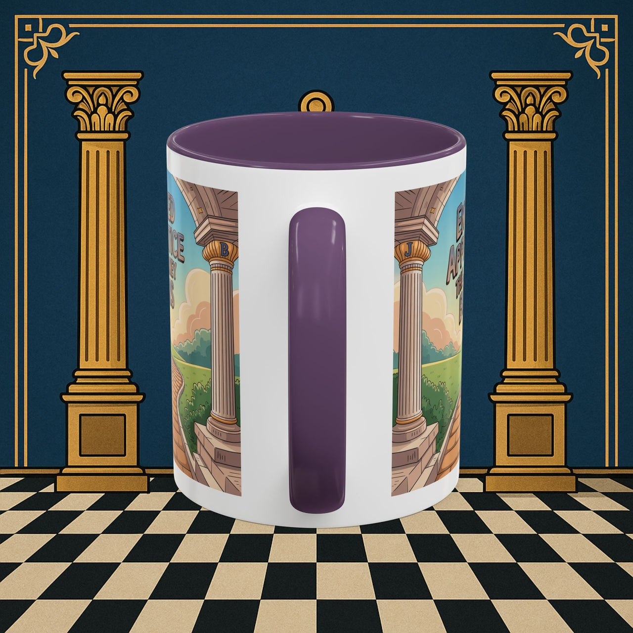 Copy of Premium Ready to Go Freemason Design | Entered Apprentice The Journey Begins - Masonic Mugs