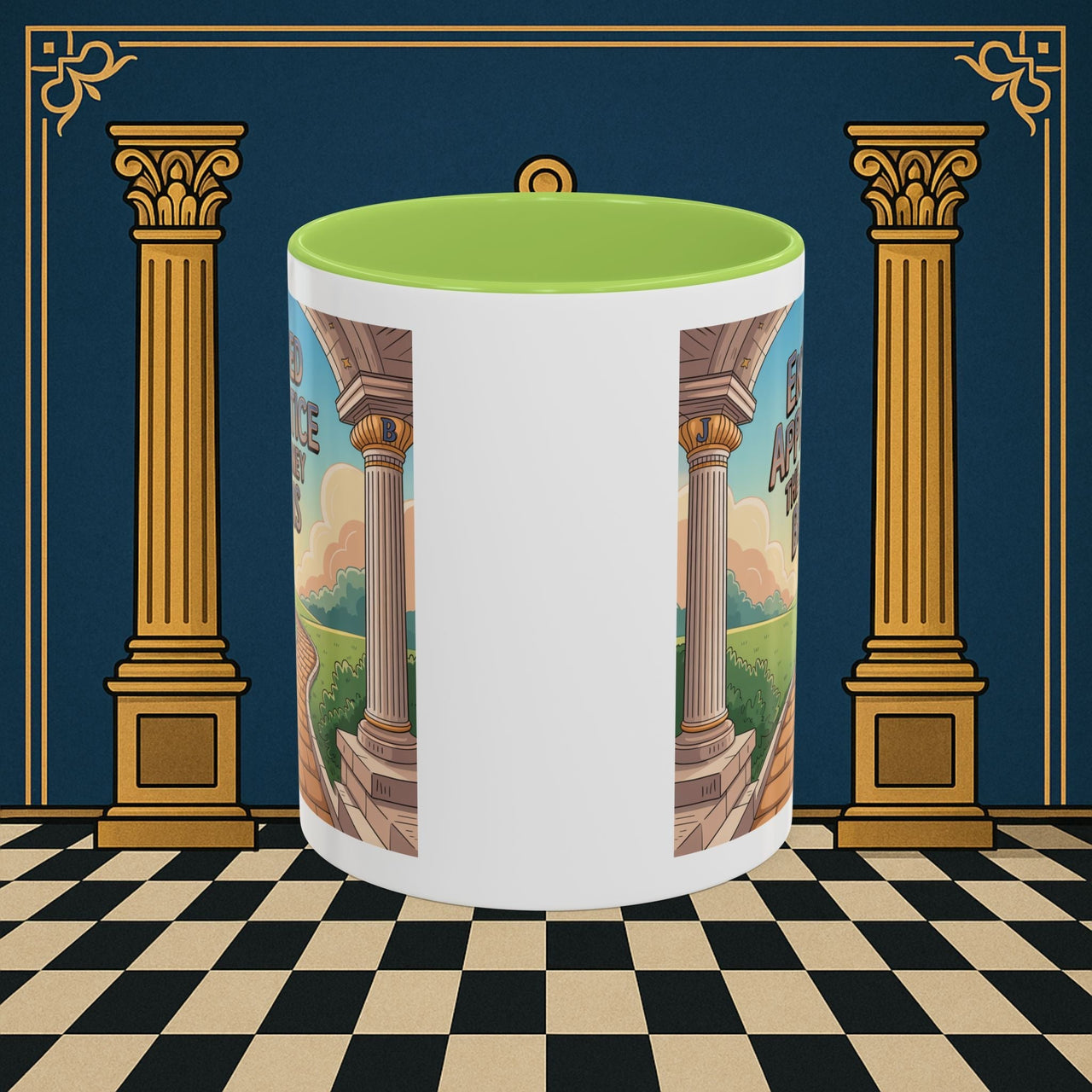 Copy of Premium Ready to Go Freemason Design | Entered Apprentice The Journey Begins - Masonic Mugs