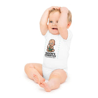 Cotton Baby Bodysuit with Fun Graphic Print Personalized Baby Bodysuit with Masonic Design - Masonic Mugs