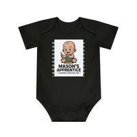 Cotton Baby Bodysuit with Fun Graphic Print Personalized Baby Bodysuit with Masonic Design - Masonic Mugs
