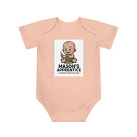 Cotton Baby Bodysuit with Fun Graphic Print Personalized Baby Bodysuit with Masonic Design - Masonic Mugs
