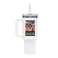Dunbartonshire Mason 40oz Stainless Steel Masonic Travel Tumbler - Masonic Mugs