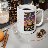 Dunfriesshire Mason Custom Masonic Coffee Mug - Freemason Gift - Masonic Mugs