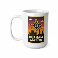 Durham Mason Custom Masonic Coffee Mug - Freemason Gift - Masonic Mugs