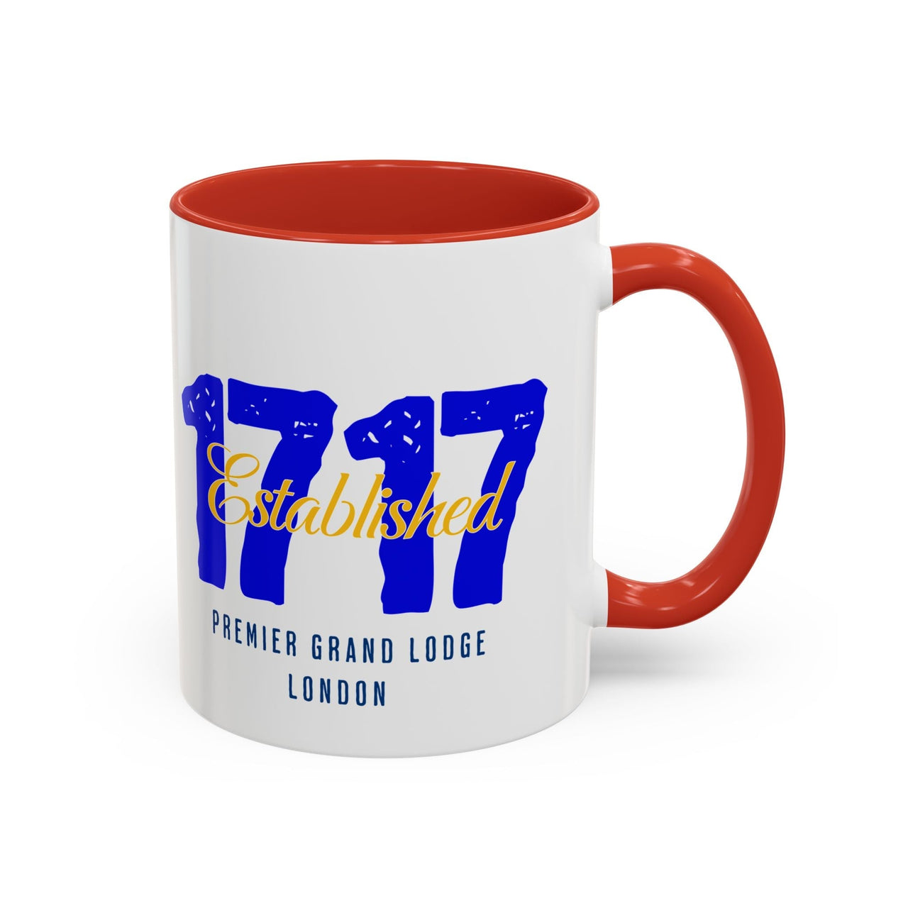 Established 1717 Accent Coffee Mug | Vintage Lodge Mug | Gift for Coffee Lovers | Unique Home Decor | Anniversary Mug | Coffee Cup - Masonic Mugs