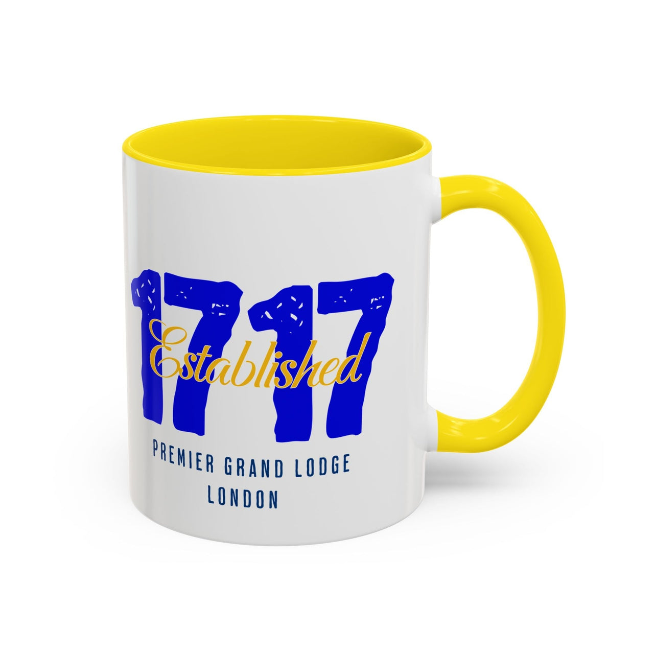 Established 1717 Accent Coffee Mug | Vintage Lodge Mug | Gift for Coffee Lovers | Unique Home Decor | Anniversary Mug | Coffee Cup - Masonic Mugs