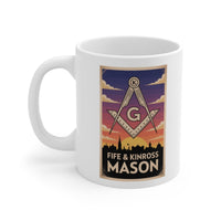 Fife and Kinross Mason Custom Masonic Coffee Mug - Freemason Gift - Masonic Mugs