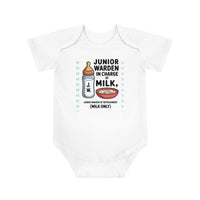 Funny Baby Bodysuit - Junior Warden Design Personalized Baby Bodysuit with Masonic Design - Masonic Mugs