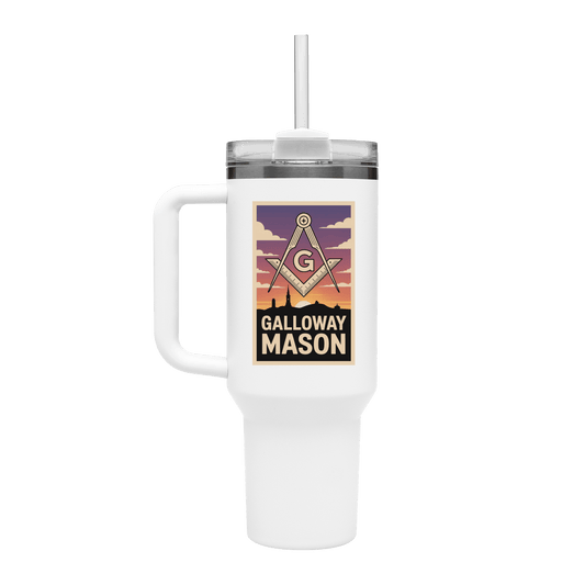 Galloway Mason 40oz Stainless Steel Masonic Travel Tumbler - Masonic Mugs