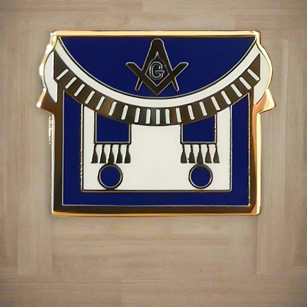 Gold - Plated Masonic Lapel Pin – Freemason Symbol Brooch Badge (1.8×1.4cm) - Masonic Mugs
