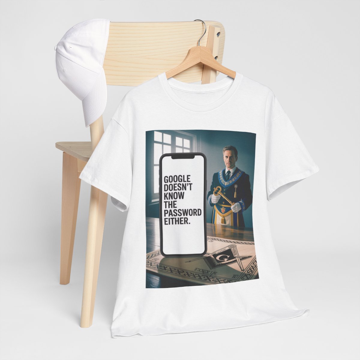 Google doesn't know the password - Unisex Freemason Ready to Go Apparel – T-Shirt, Sweatshirt or Hoodie – Multiple Colours & Sizes - Masonic Mugs