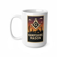 Hampshire Mason Custom Masonic Coffee Mug - Freemason Gift - Masonic Mugs