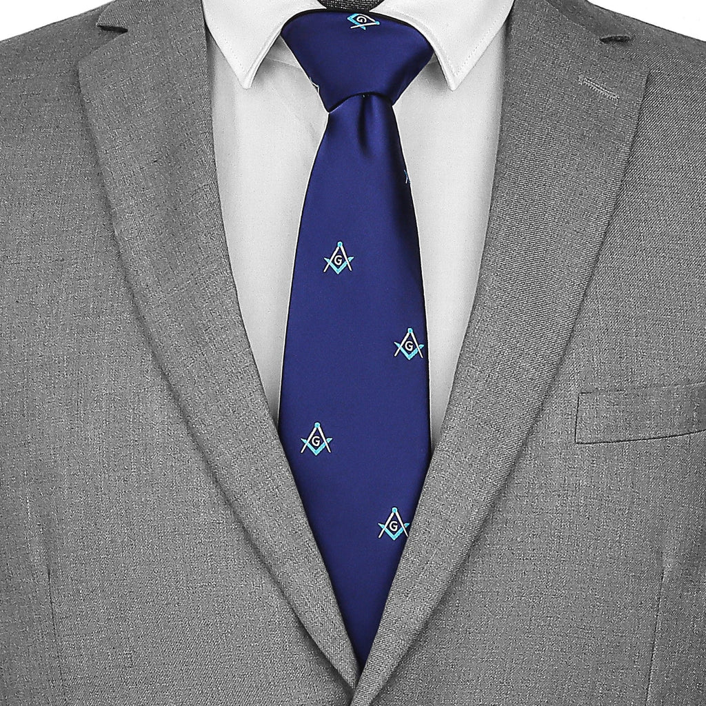 HAWSON Freemason Necktie – Masonic Symbol Tie for Men, Ideal Gift for Freemason Members - Masonic Mugs