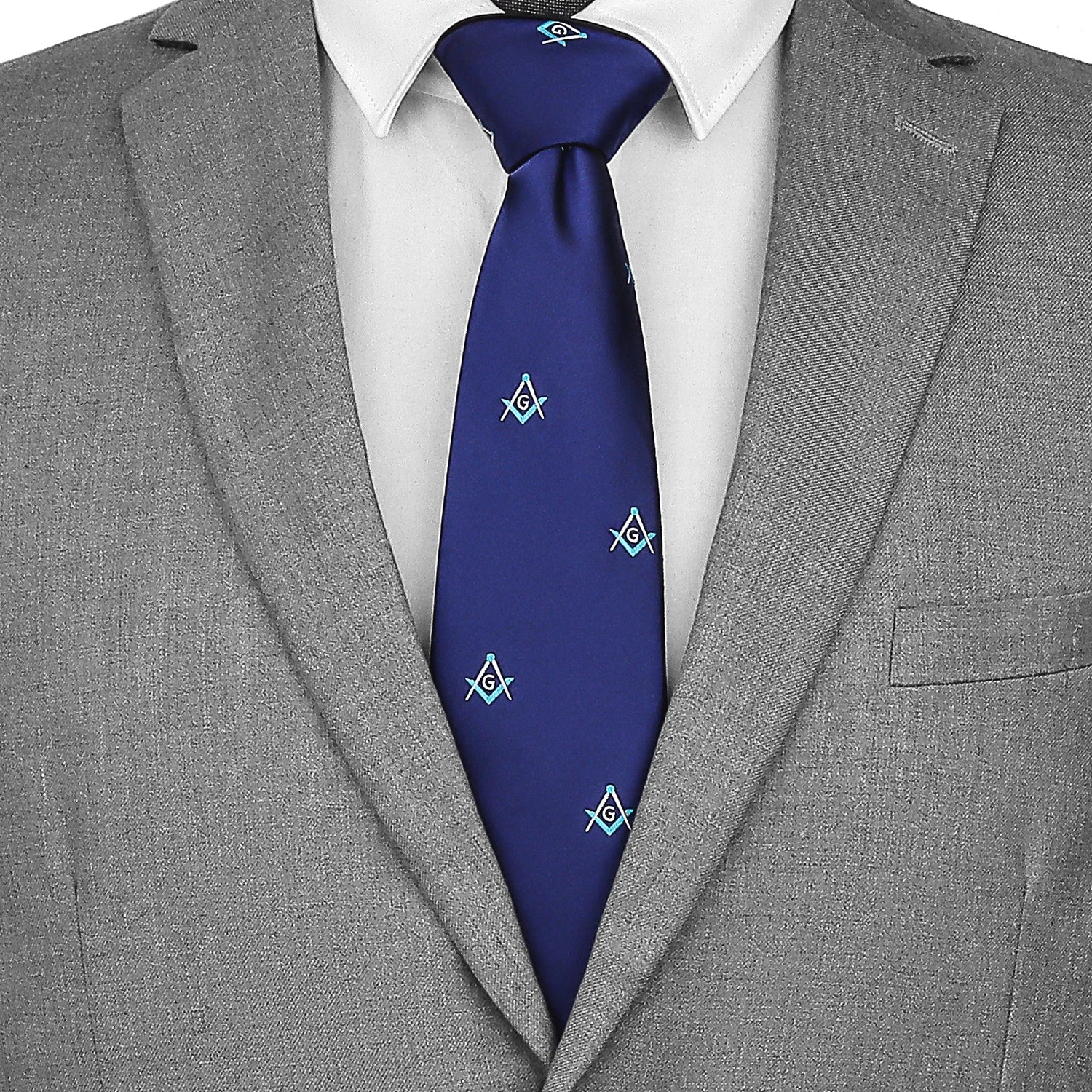 HAWSON Freemason Necktie – Masonic Symbol Tie for Men, Ideal Gift for Freemason Members - Masonic Mugs