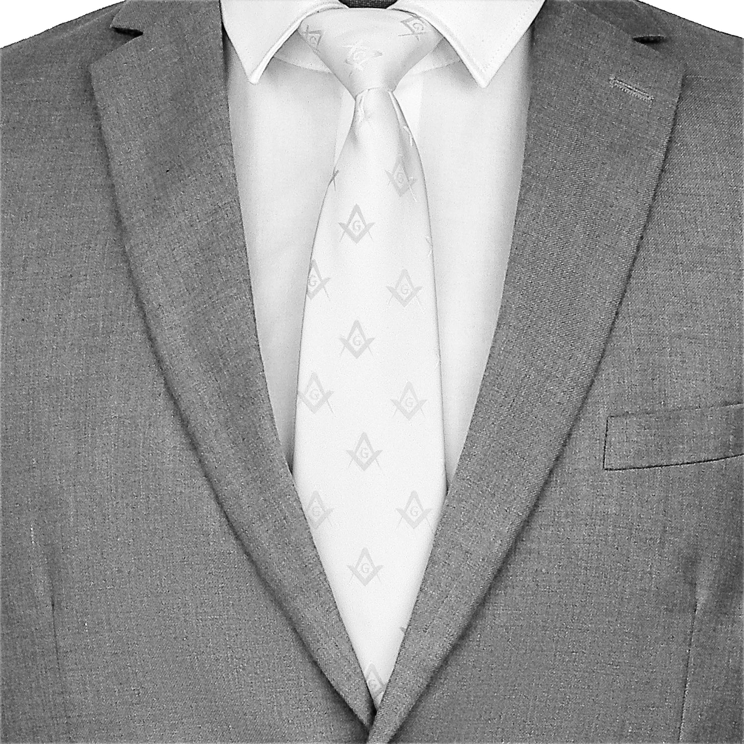 HAWSON Freemason Necktie – Masonic Symbol Tie for Men, Ideal Gift for Freemason Members - Masonic Mugs