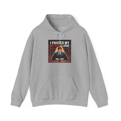 I paused my Netflix for Lodge - Unisex Freemason Ready to Go Apparel – T-Shirt, Sweatshirt or Hoodie – Multiple Colours & Sizes - Masonic Mugs