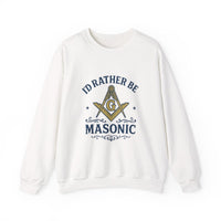 I'd rather be Masonic - Unisex Freemason Ready to Go Apparel – T-Shirt, Sweatshirt or Hoodie – Multiple Colours & Sizes - Masonic Mugs