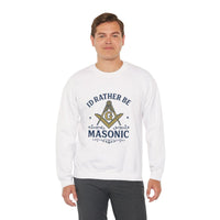 I'd rather be Masonic - Unisex Freemason Ready to Go Apparel – T-Shirt, Sweatshirt or Hoodie – Multiple Colours & Sizes - Masonic Mugs