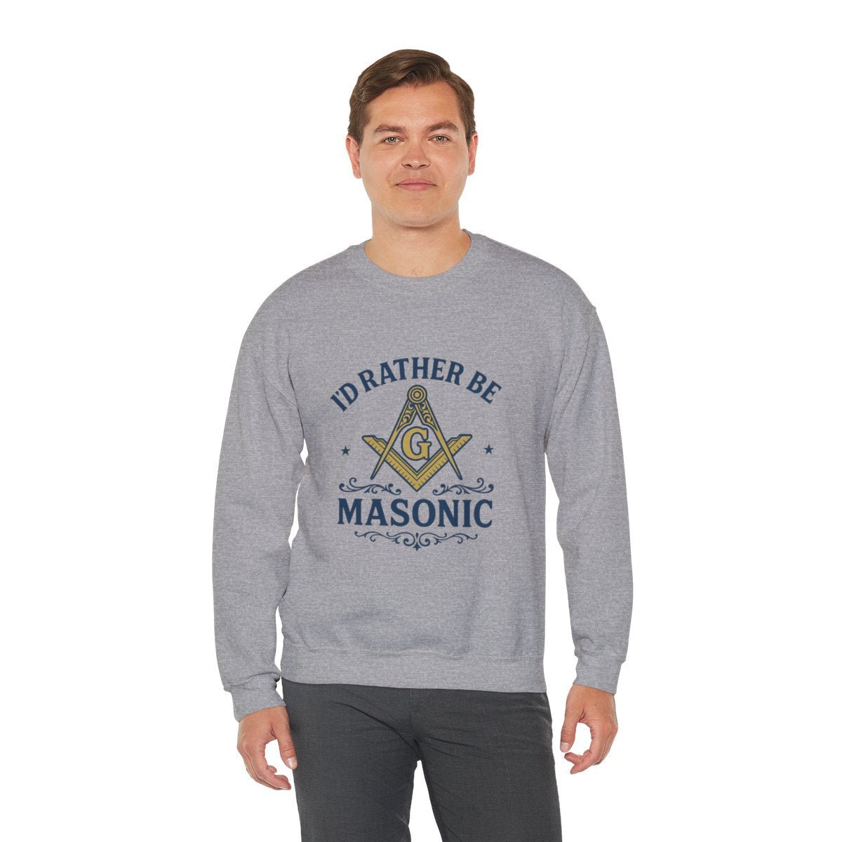 I'd rather be Masonic - Unisex Freemason Ready to Go Apparel – T-Shirt, Sweatshirt or Hoodie – Multiple Colours & Sizes - Masonic Mugs