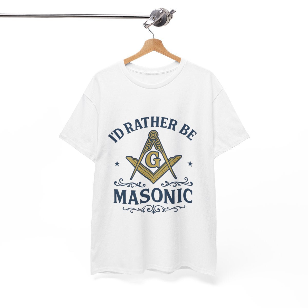 I'd rather be Masonic - Unisex Freemason Ready to Go Apparel – T-Shirt, Sweatshirt or Hoodie – Multiple Colours & Sizes - Masonic Mugs