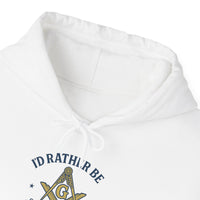 I'd rather be Masonic - Unisex Freemason Ready to Go Apparel – T-Shirt, Sweatshirt or Hoodie – Multiple Colours & Sizes - Masonic Mugs