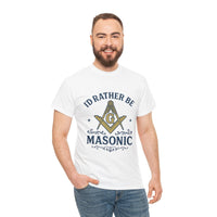 I'd rather be Masonic - Unisex Freemason Ready to Go Apparel – T-Shirt, Sweatshirt or Hoodie – Multiple Colours & Sizes - Masonic Mugs