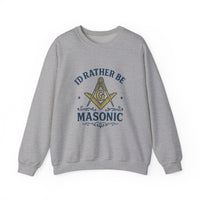 I'd rather be Masonic - Unisex Freemason Ready to Go Apparel – T-Shirt, Sweatshirt or Hoodie – Multiple Colours & Sizes - Masonic Mugs