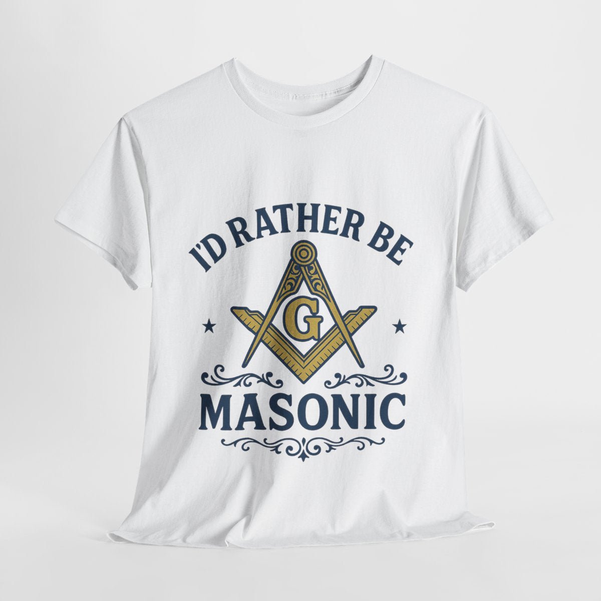 I'd rather be Masonic - Unisex Freemason Ready to Go Apparel – T-Shirt, Sweatshirt or Hoodie – Multiple Colours & Sizes - Masonic Mugs