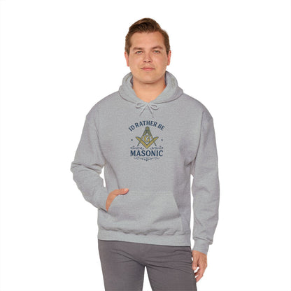 I'd rather be Masonic - Unisex Freemason Ready to Go Apparel – T-Shirt, Sweatshirt or Hoodie – Multiple Colours & Sizes - Masonic Mugs
