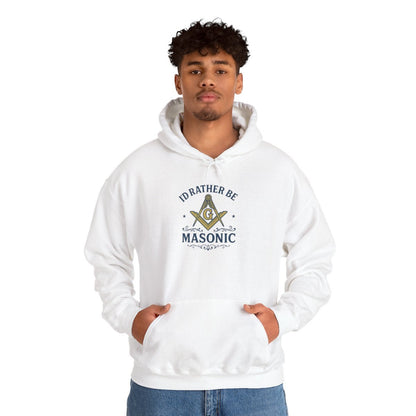 I'd rather be Masonic - Unisex Freemason Ready to Go Apparel – T-Shirt, Sweatshirt or Hoodie – Multiple Colours & Sizes - Masonic Mugs