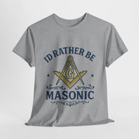 I'd rather be Masonic - Unisex Freemason Ready to Go Apparel – T-Shirt, Sweatshirt or Hoodie – Multiple Colours & Sizes - Masonic Mugs