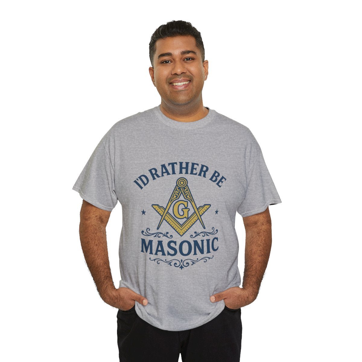 I'd rather be Masonic - Unisex Freemason Ready to Go Apparel – T-Shirt, Sweatshirt or Hoodie – Multiple Colours & Sizes - Masonic Mugs