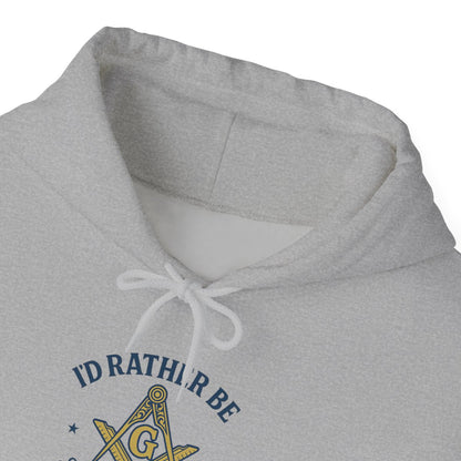 I'd rather be Masonic - Unisex Freemason Ready to Go Apparel – T-Shirt, Sweatshirt or Hoodie – Multiple Colours & Sizes - Masonic Mugs
