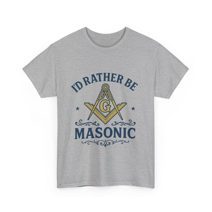 I'd rather be Masonic - Unisex Freemason Ready to Go Apparel – T-Shirt, Sweatshirt or Hoodie – Multiple Colours & Sizes - Masonic Mugs