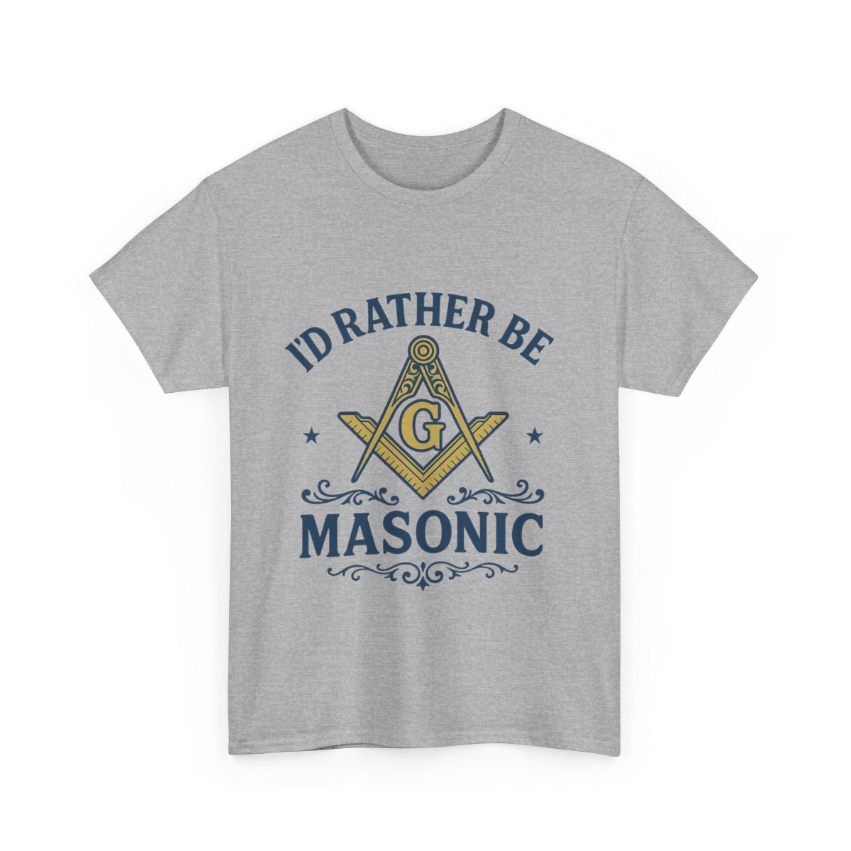 I'd rather be Masonic - Unisex Freemason Ready to Go Apparel – T-Shirt, Sweatshirt or Hoodie – Multiple Colours & Sizes - Masonic Mugs