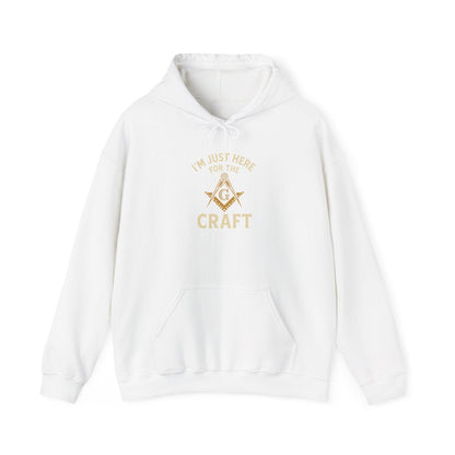 I'm Just here for the Craft - Unisex Freemason Ready to Go Apparel – T-Shirt, Sweatshirt or Hoodie – Multiple Colours & Sizes - Masonic Mugs