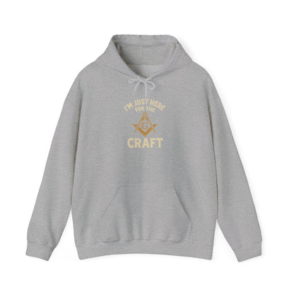 I'm Just here for the Craft - Unisex Freemason Ready to Go Apparel – T-Shirt, Sweatshirt or Hoodie – Multiple Colours & Sizes - Masonic Mugs