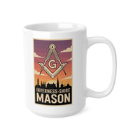 Inverness - Shire Custom Masonic Coffee Mug - Freemason Gift - Masonic Mugs