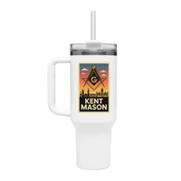 Kent Mason 40oz Stainless Steel Masonic Travel Tumbler - Masonic Mugs