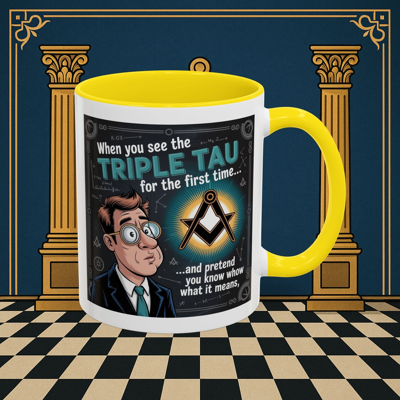 Masonic Mugs - Bewildered by the Tau - Royal Arch - Masonic Mugs