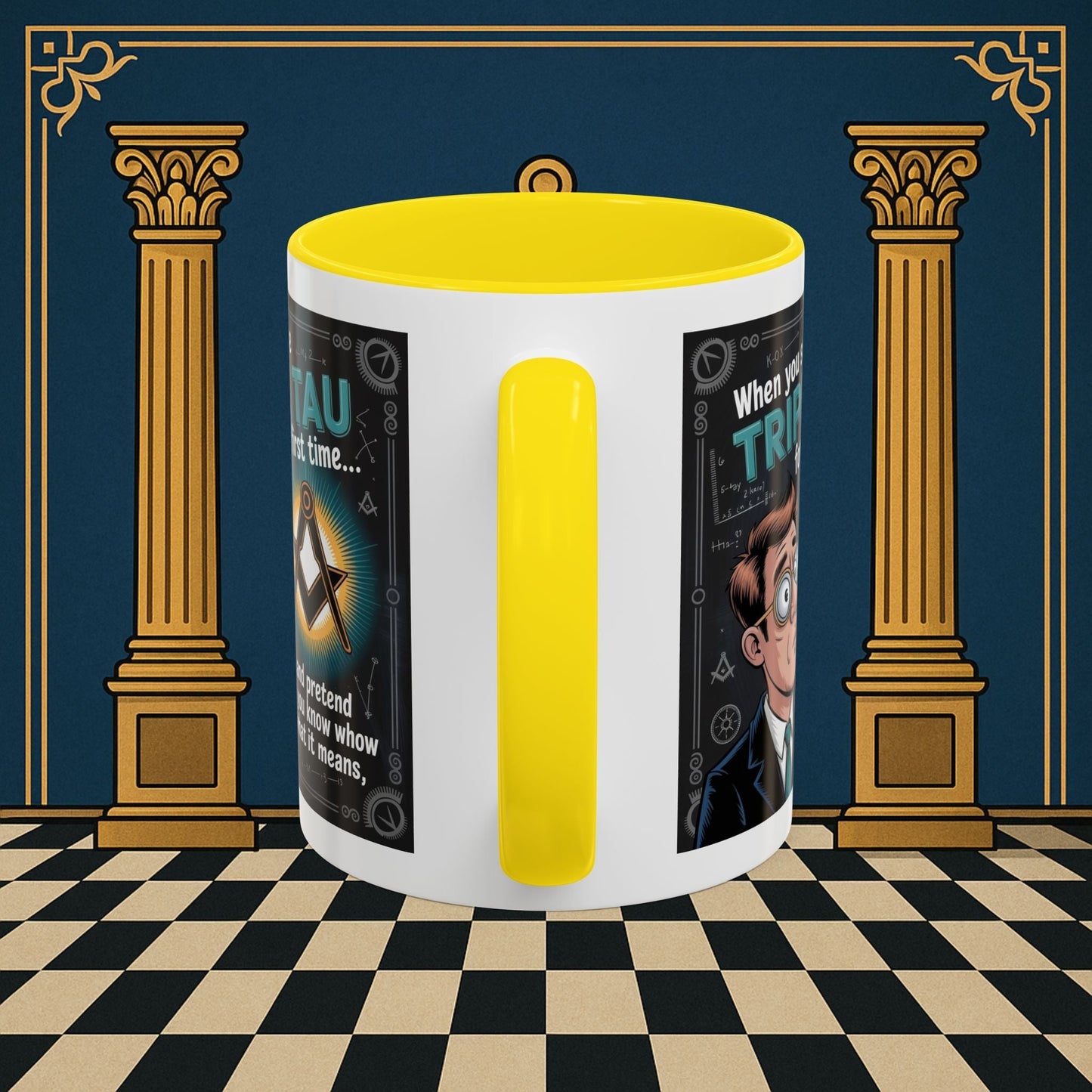 Masonic Mugs - Bewildered by the Tau - Royal Arch - Masonic Mugs