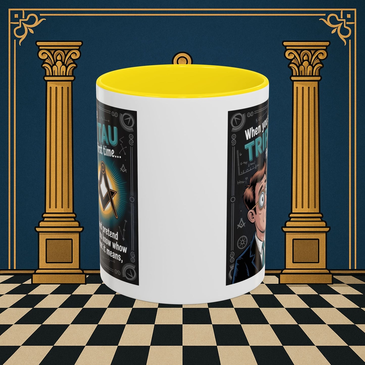 Masonic Mugs - Bewildered by the Tau - Royal Arch - Masonic Mugs
