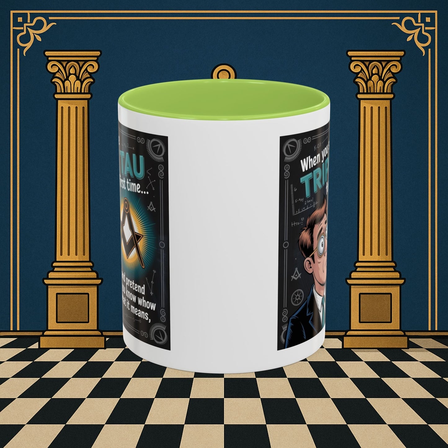 Masonic Mugs - Bewildered by the Tau - Royal Arch - Masonic Mugs