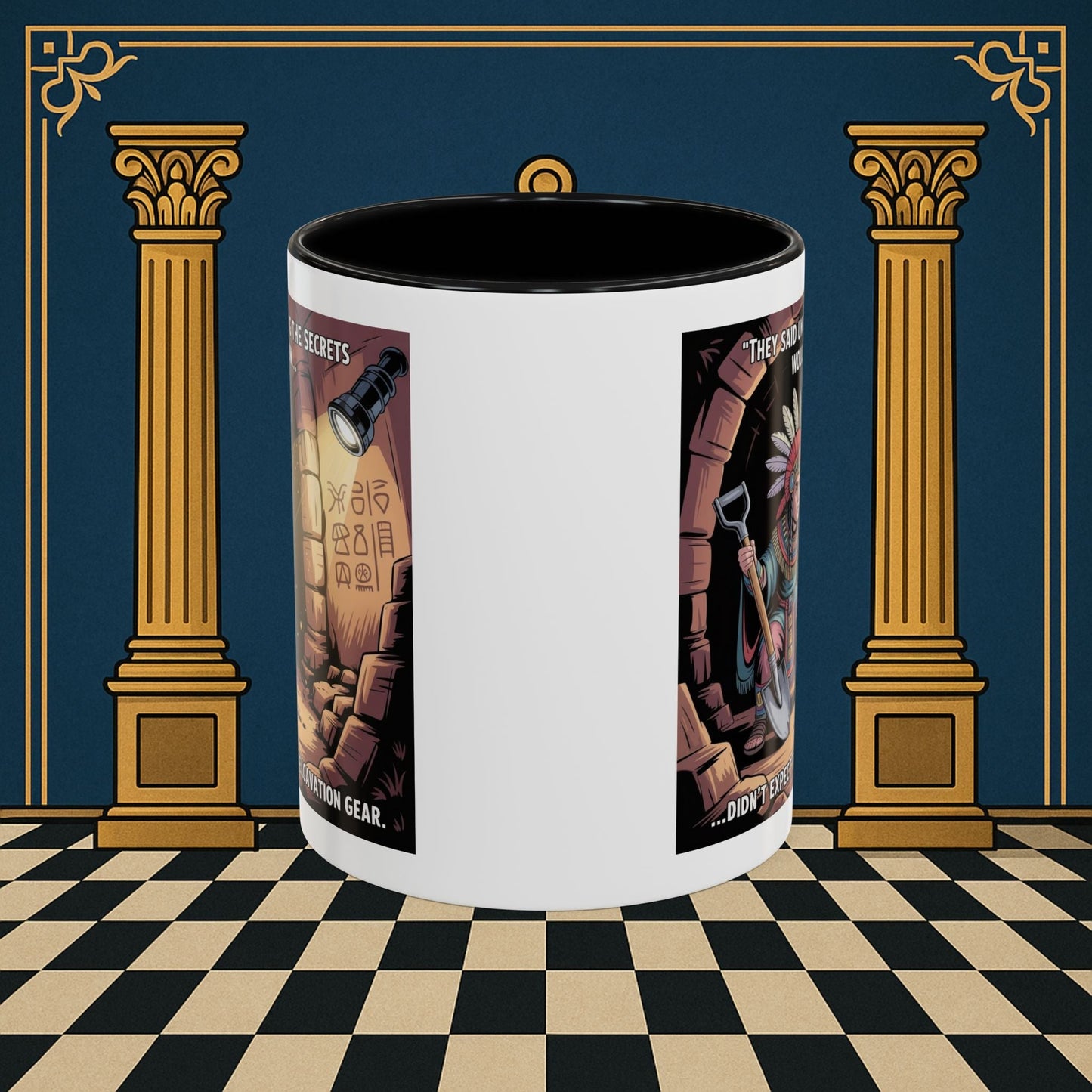 Masonic Mugs - Dig Happens - Royal Arch - Masonic Mugs