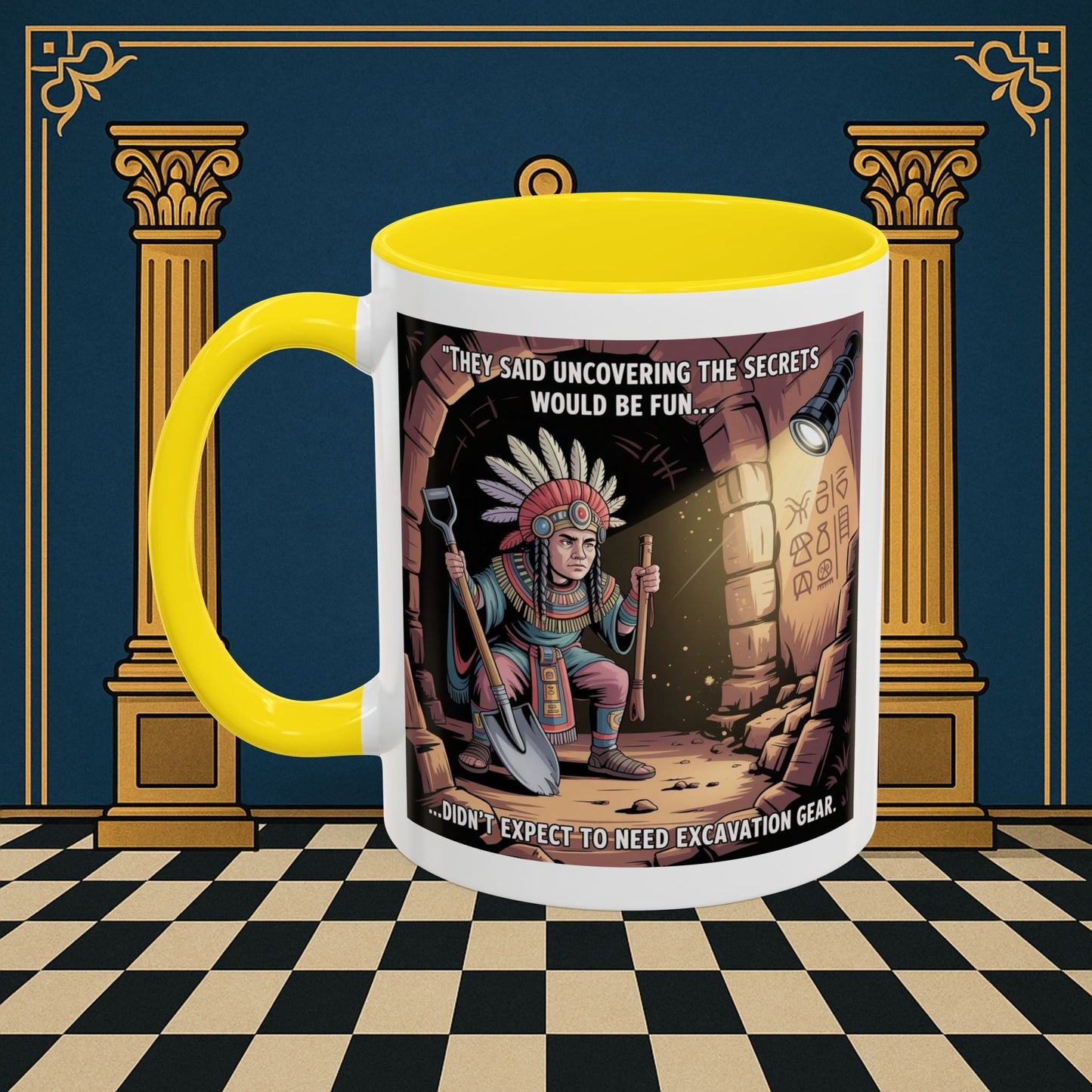 Masonic Mugs - Dig Happens - Royal Arch - Masonic Mugs