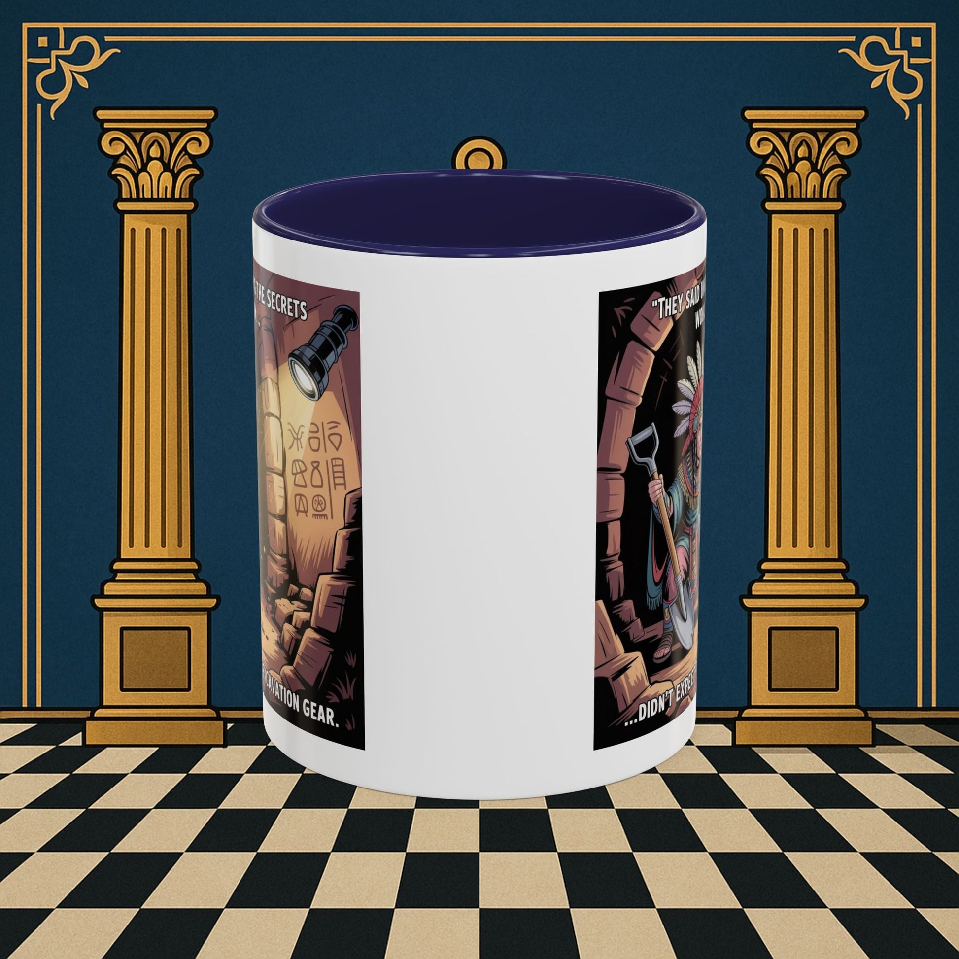 Masonic Mugs - Dig Happens - Royal Arch - Masonic Mugs