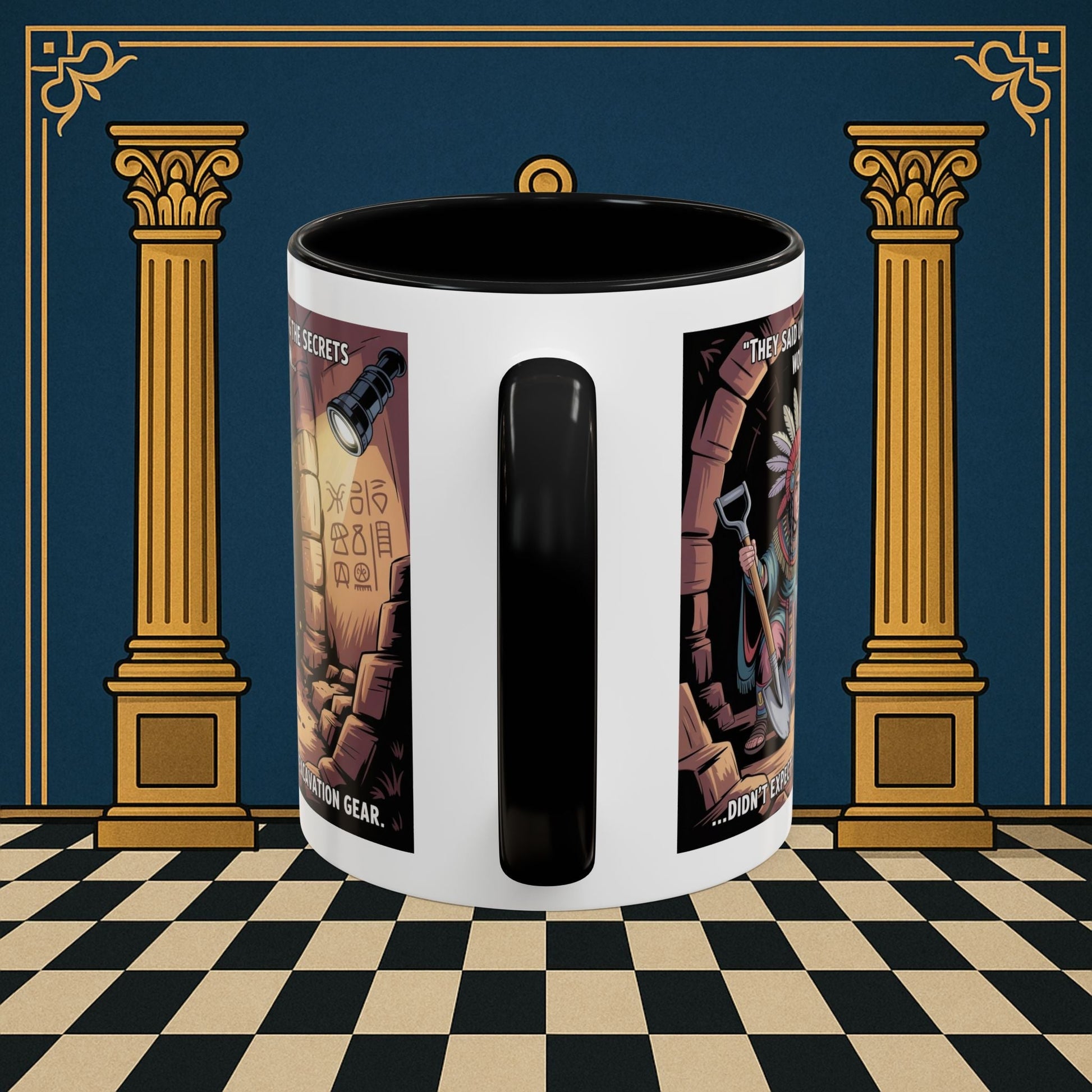 Masonic Mugs - Dig Happens - Royal Arch - Masonic Mugs